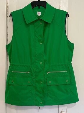 Peter Millar sleeveless waterproof golf vest green large